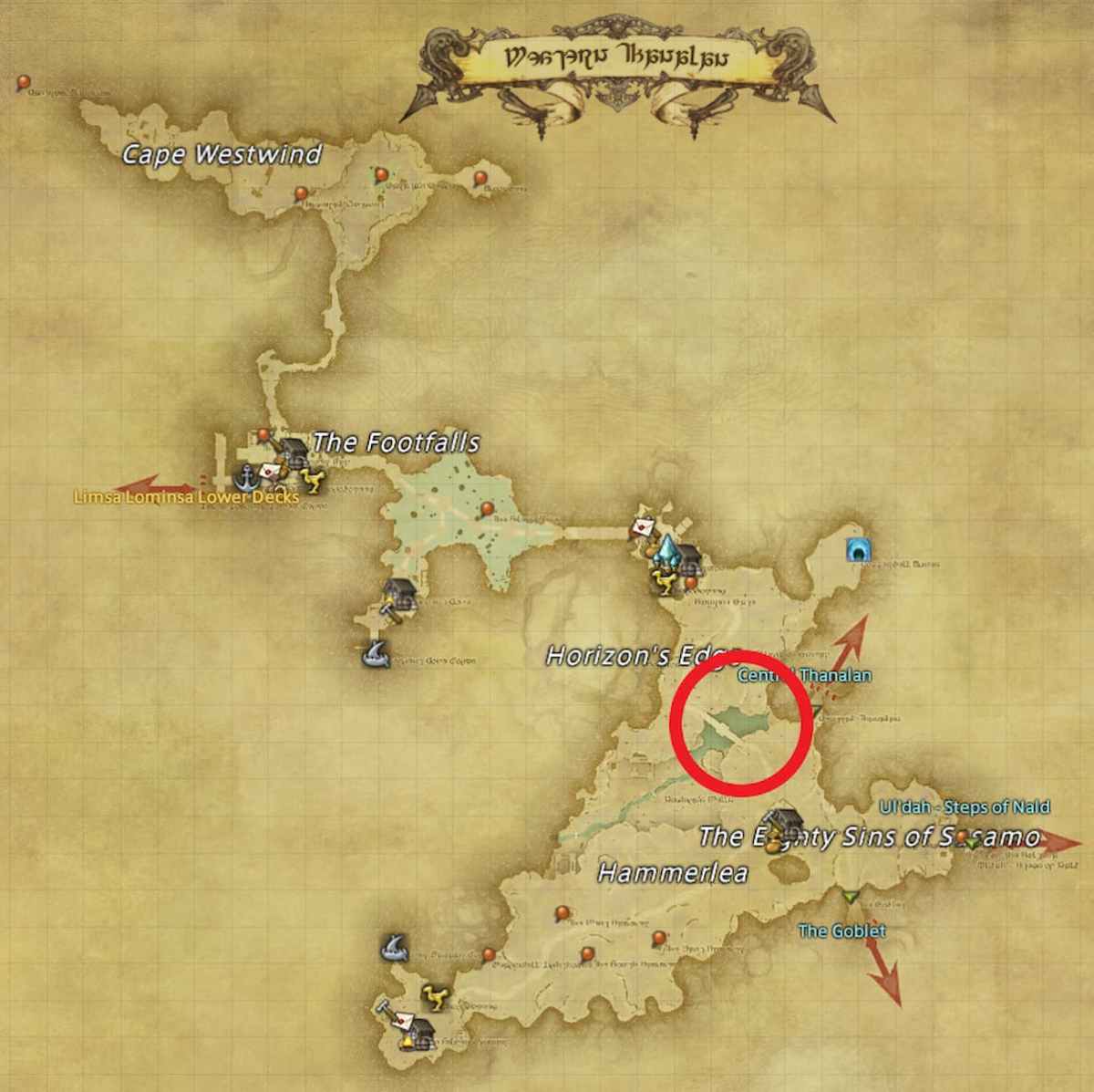 All Arr Hunt Mark Locations In Ffxiv Western Thanalan Doomed Gigantoad