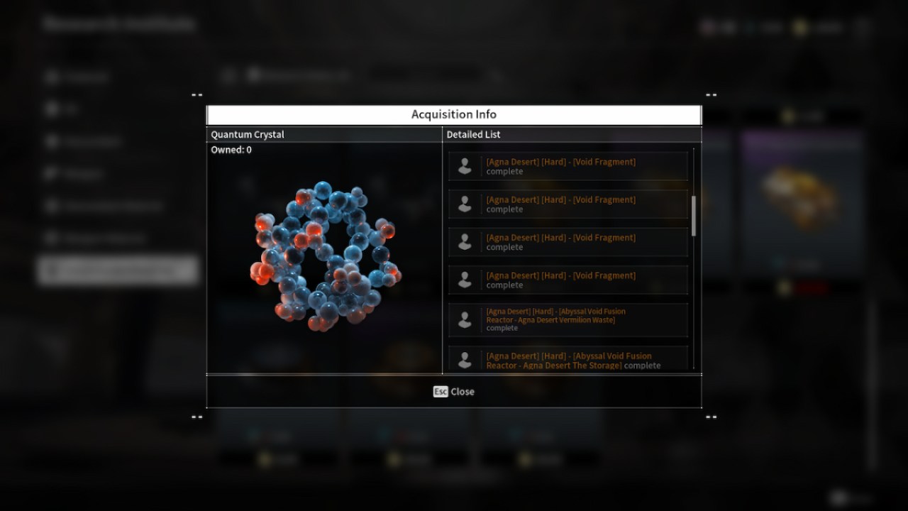 Carbon Crystal The First Descendant Research Materials (2)