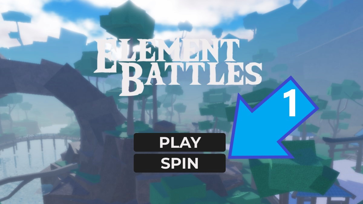 Element Battles Spin button