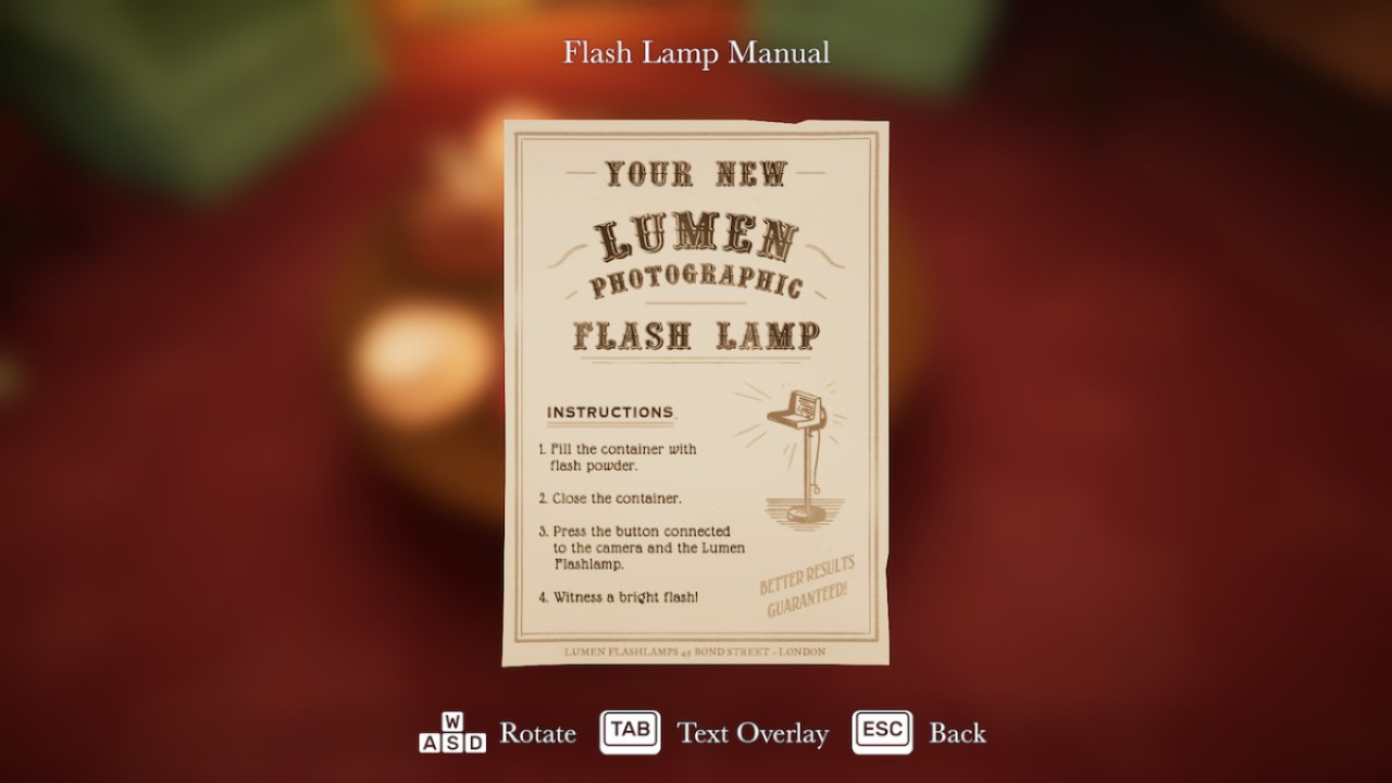 Flash Lamp Manual Fulguria Botany Manor