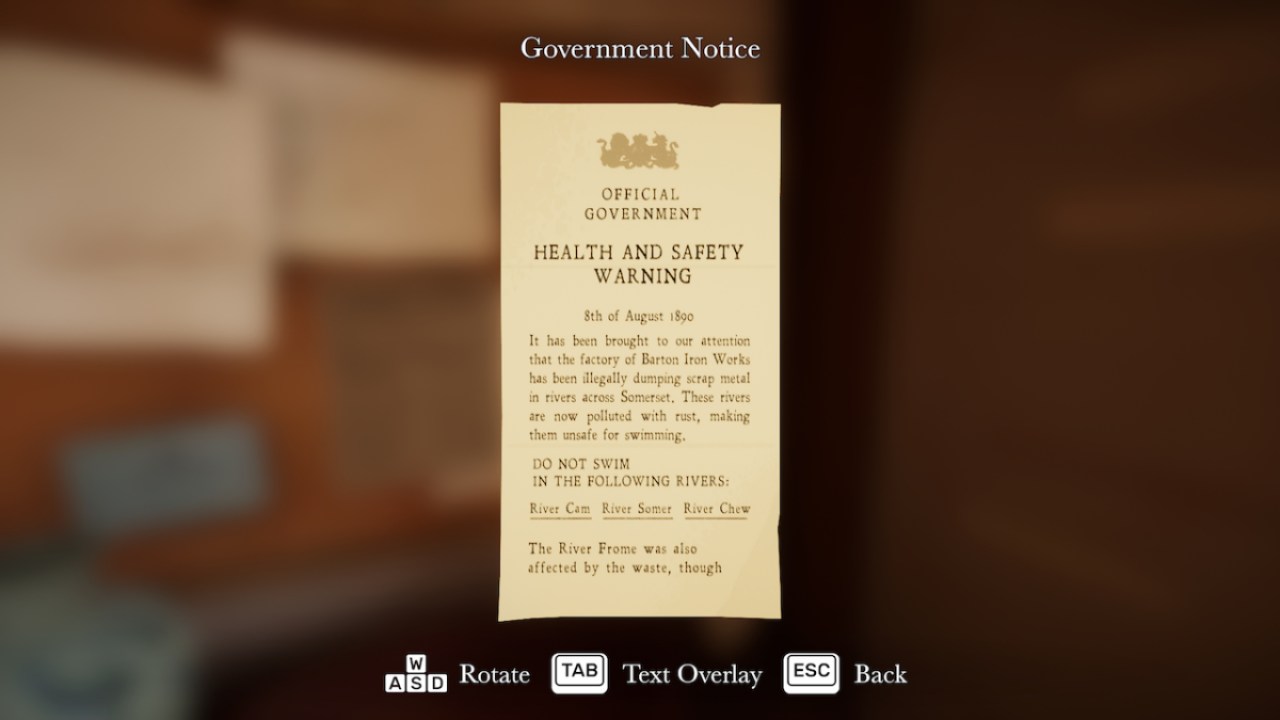 Government Notice Brook Chalice Botany Manor