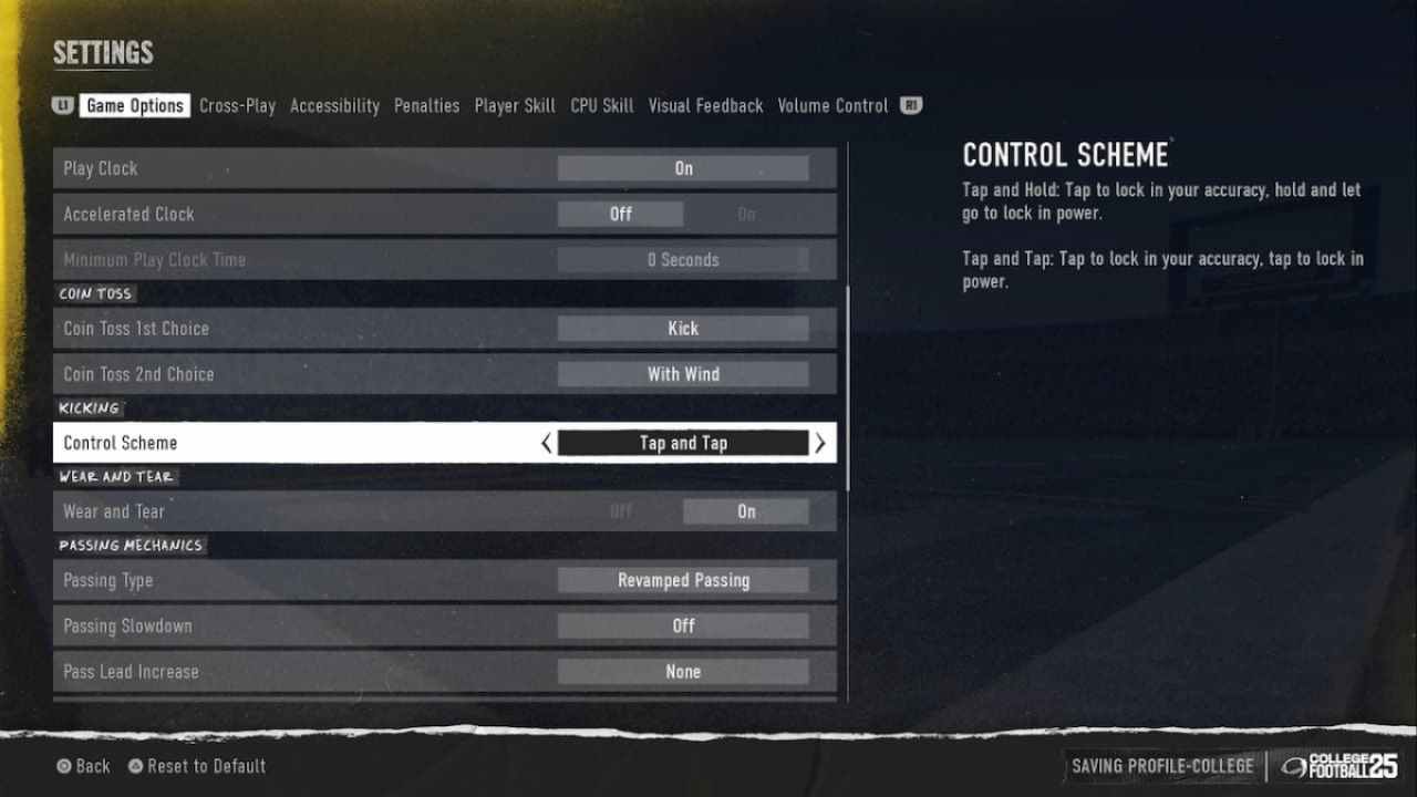 Best Kicking Settings In Ncaa 25