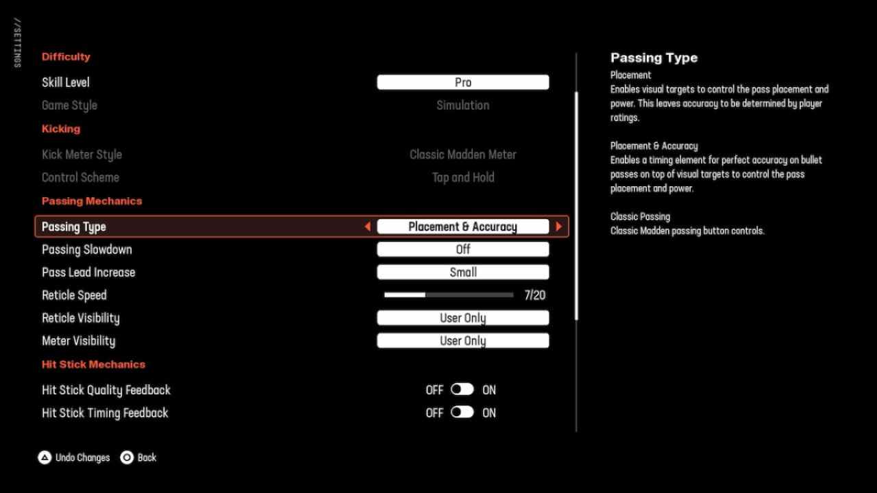 Las mejores configuraciones y mecánicas de pases en Madden Nfl 25