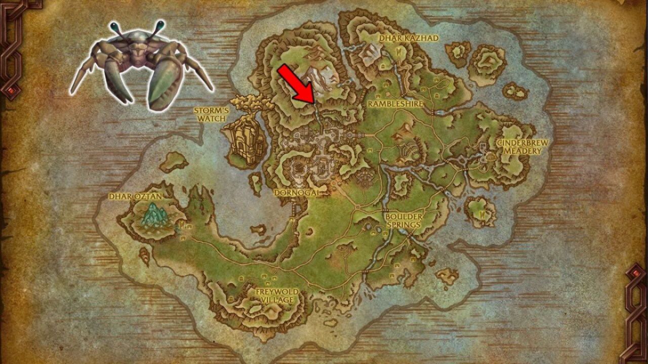 Crab Guiding Branch Location World Of Warcraft The War Within