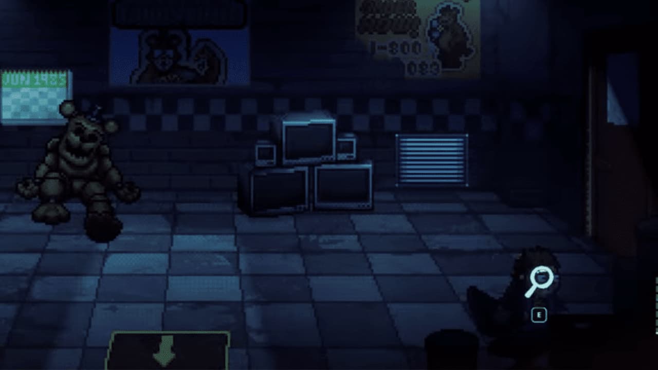 FNAF Into the Pit Night 5 guide Saving the Trapped Girl, Party Room