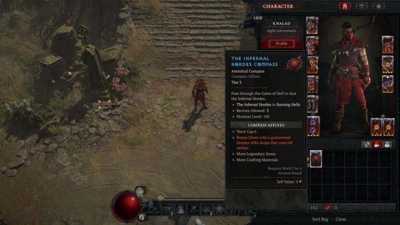 Diablo 4 Infernal Compass