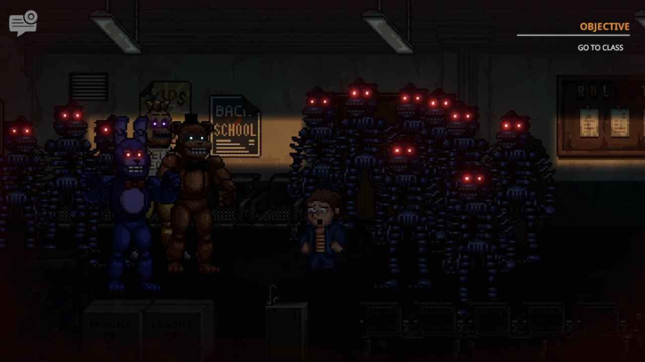 Fnaf Into The Pit Night 4 Guide School