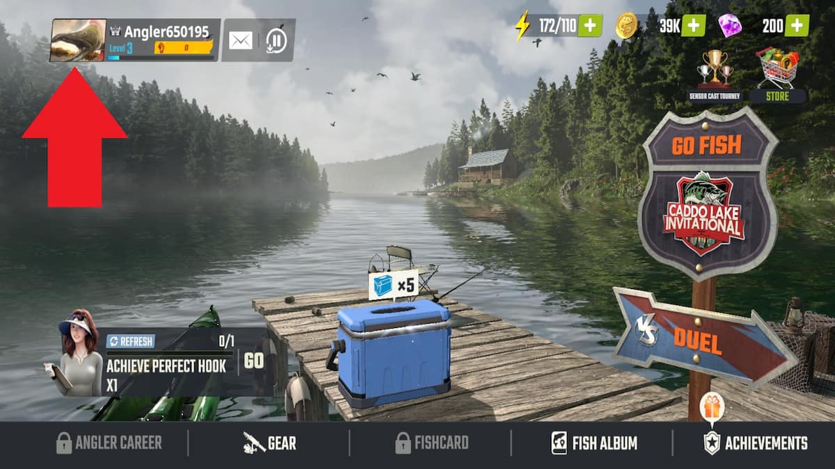 Fishing Master Main Menu