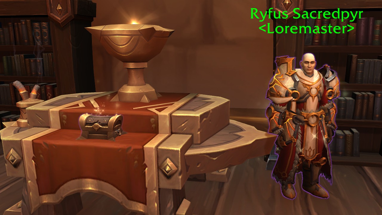 Ryfus Sacredpire Loremaster World Of Warcraft The War Within