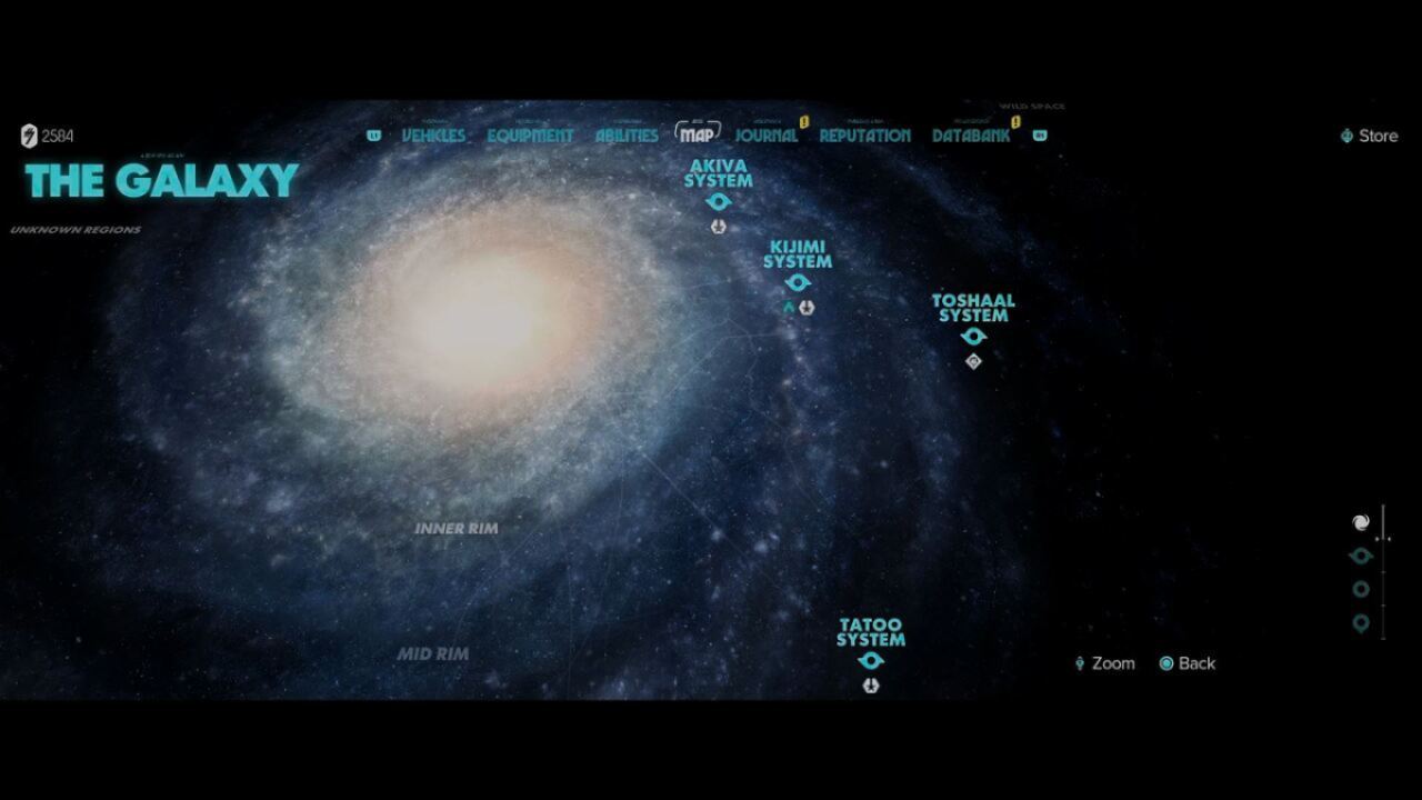 Star Wars Outlaws Galaxy Map