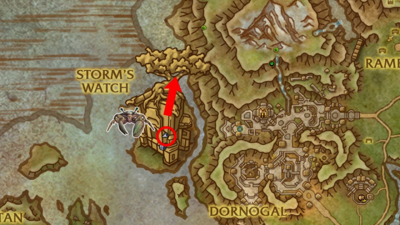 Storms Watch Pearlescent Crab Location Wow Tww