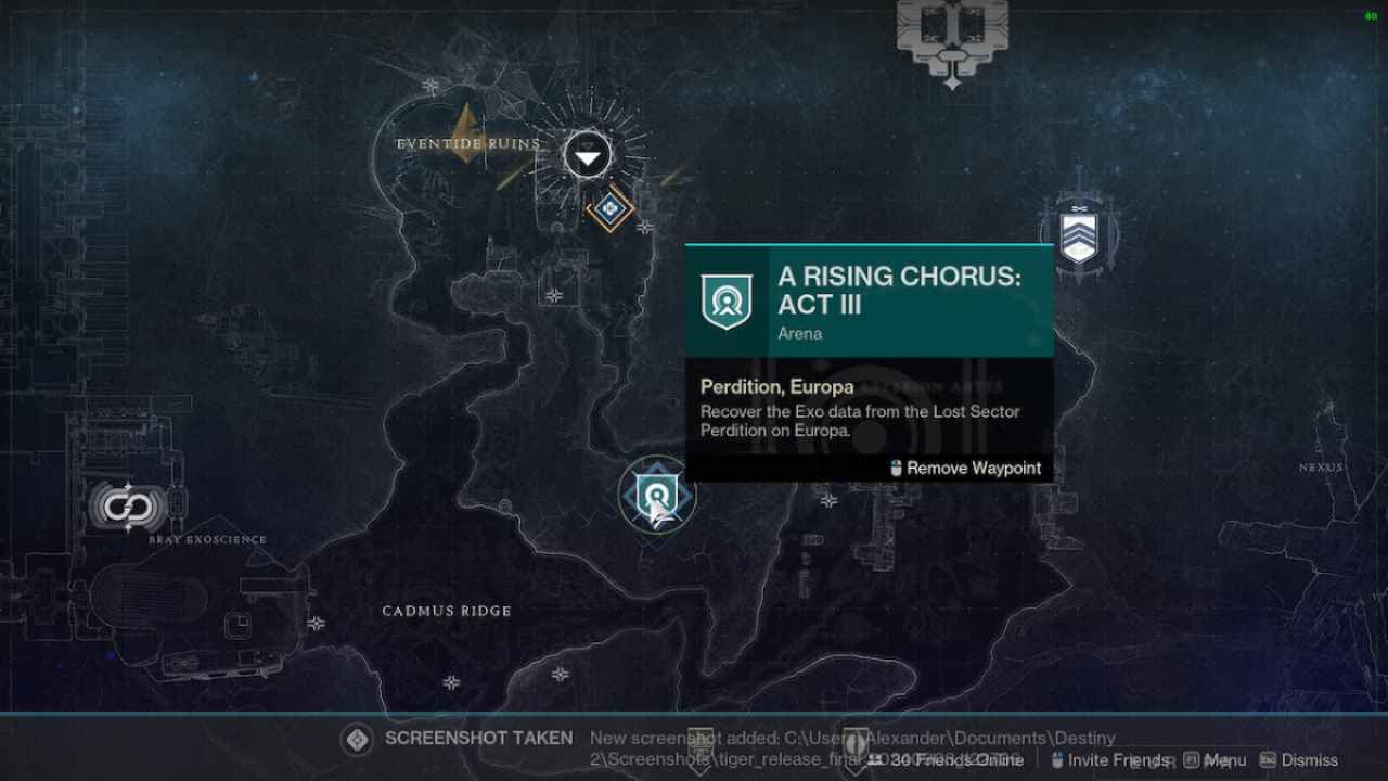 Destiny 2 A Rising Chorus Act 3 Walkthrough Lost Sector