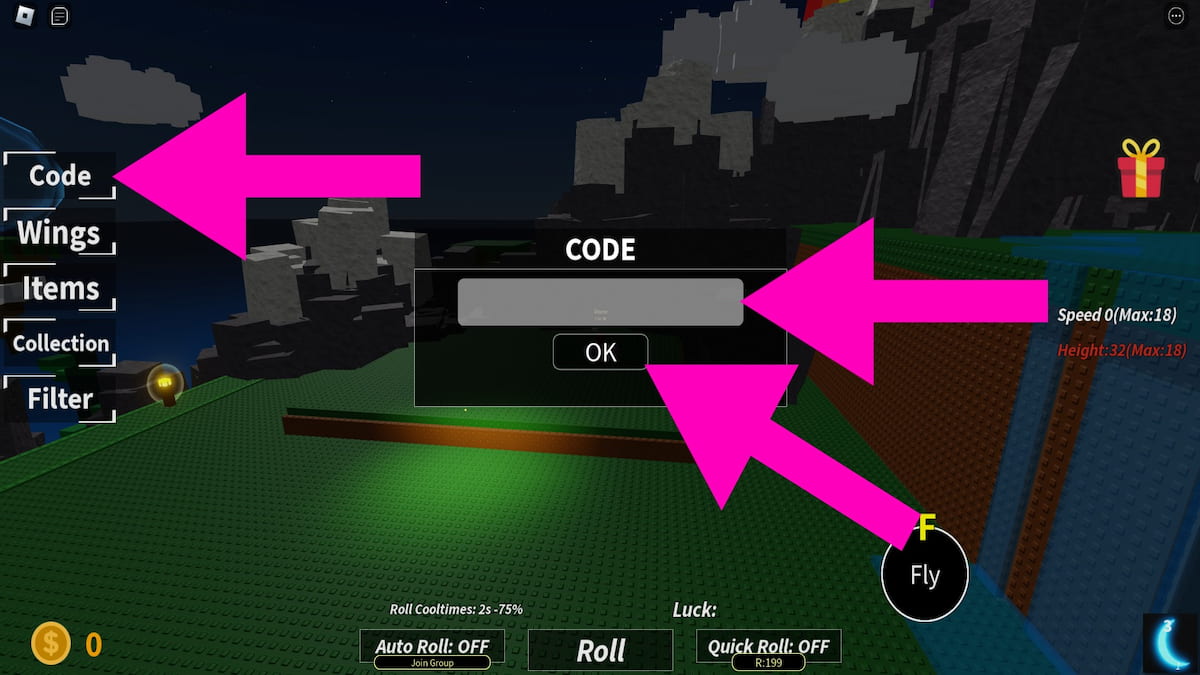 How To Redeem Fly Rng Codes