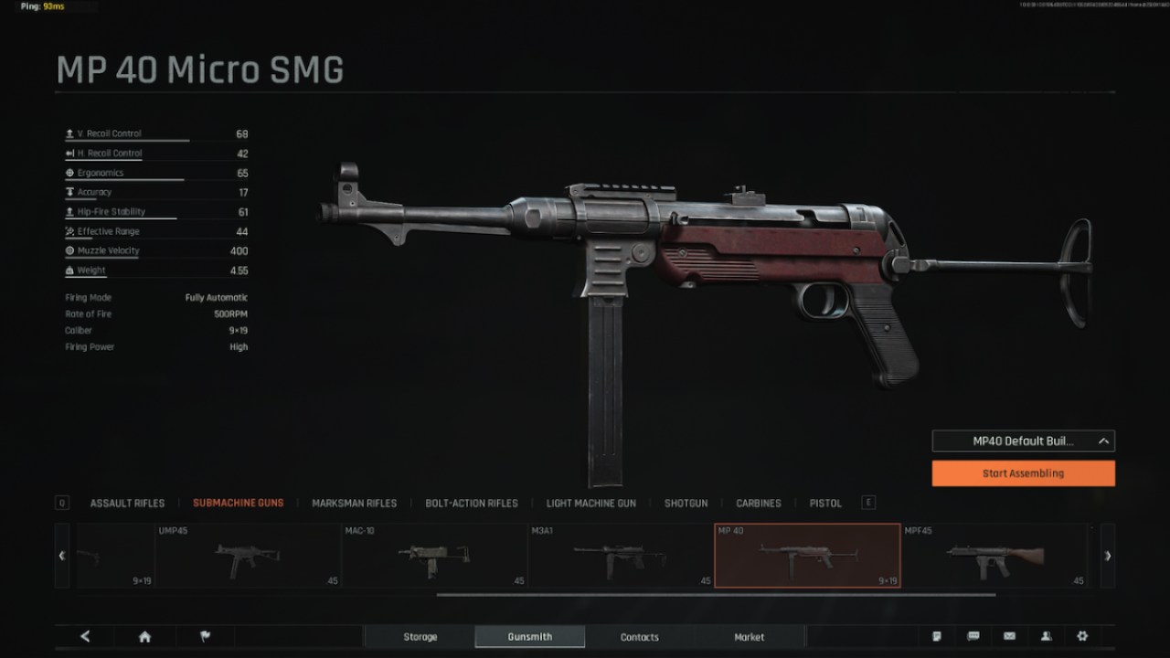 Mp 40 Micro Smg Arena Breakout Infinite