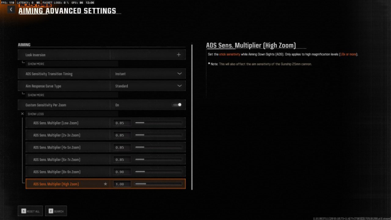 Aiming Controller Settings Black Ops 6