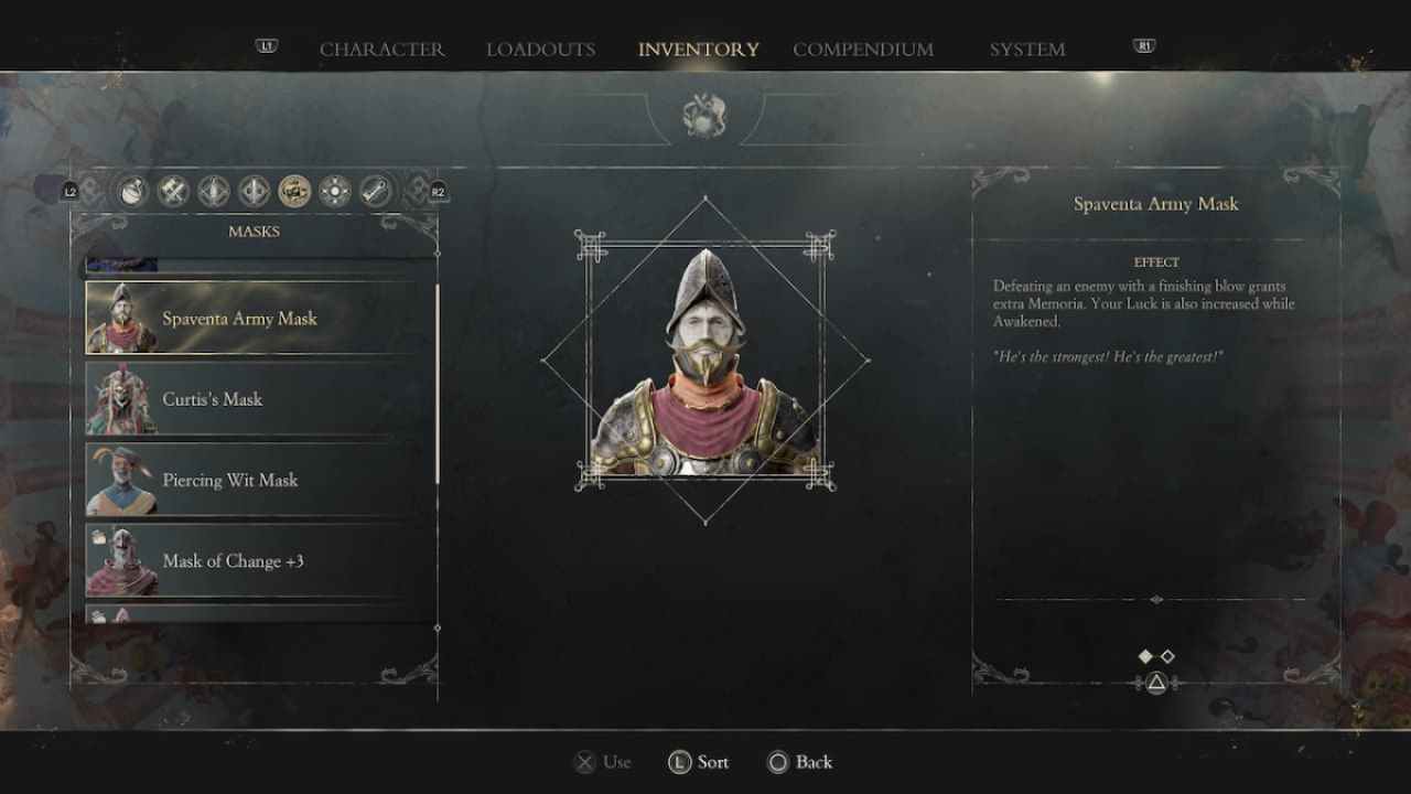 How To Get The Spaventa Army Mask In Enotria The Last Song