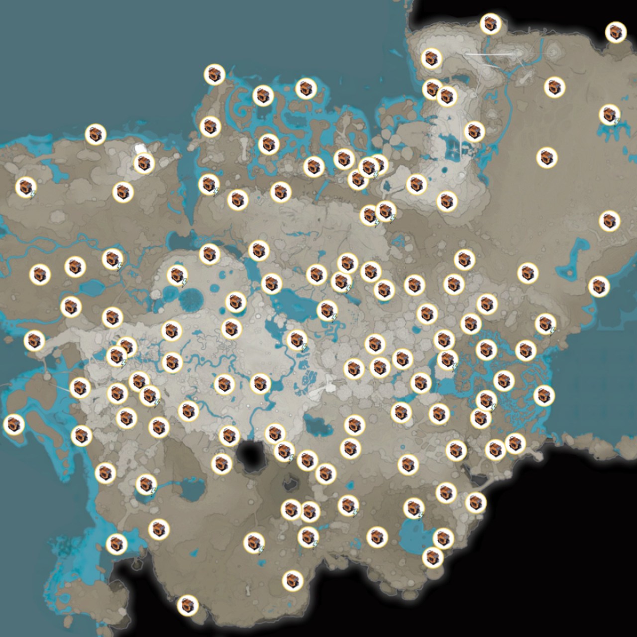 Satisfactory Hard Drive Locations Map