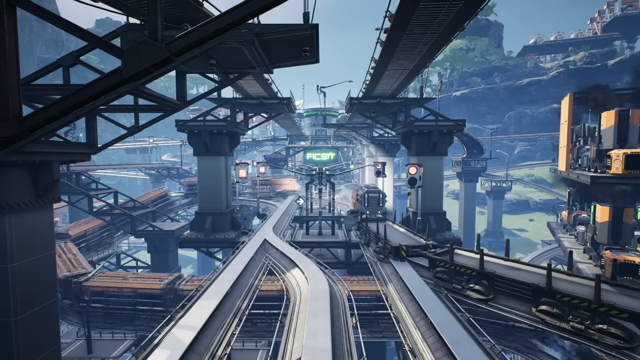 How to create trains in Satisfactory 1.0: Materials, switches and signals, automation, and more