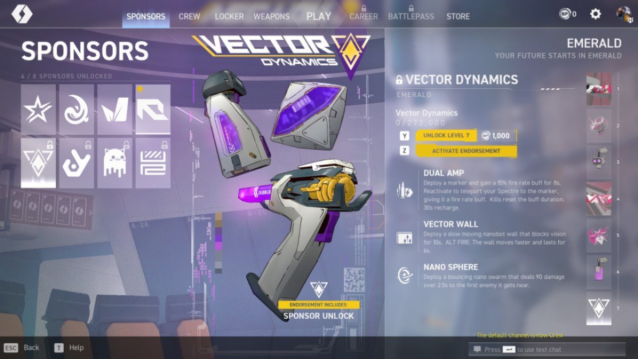 Vector Dynamics Sponsor Spectre Divided