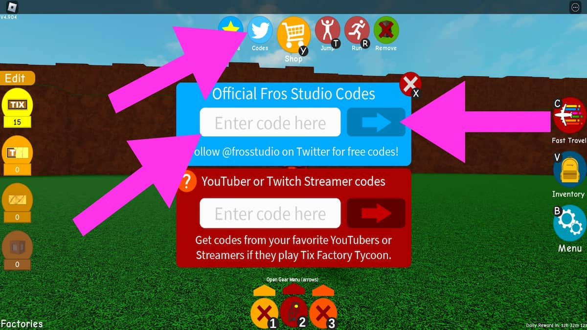 How To Redeem Tix Factory Tycoon Codes